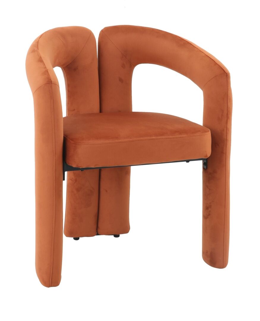 Eetkamerstoel Loter Velvet Oranje