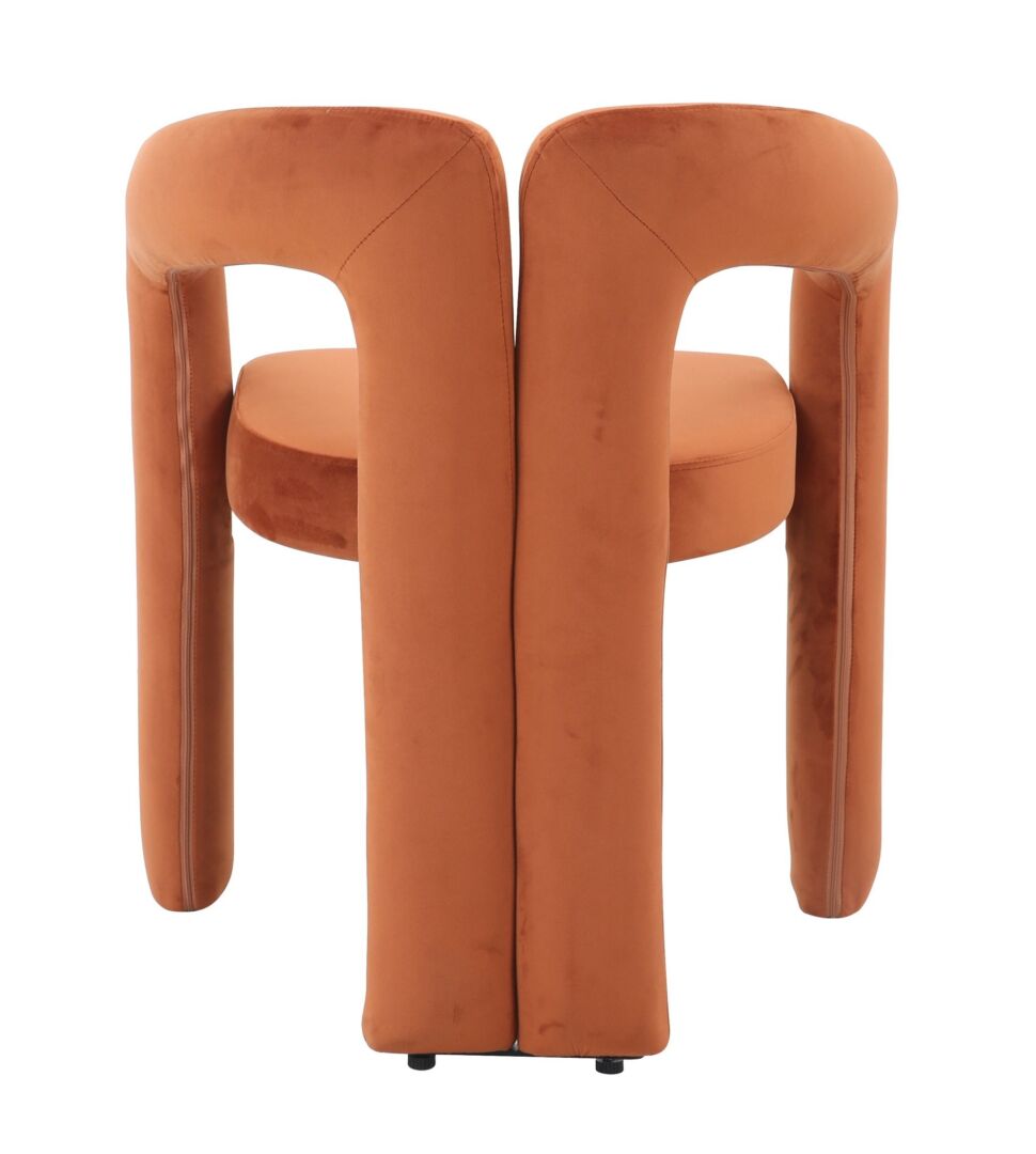 Eetkamerstoel Loter Velvet Oranje - Afbeelding 6