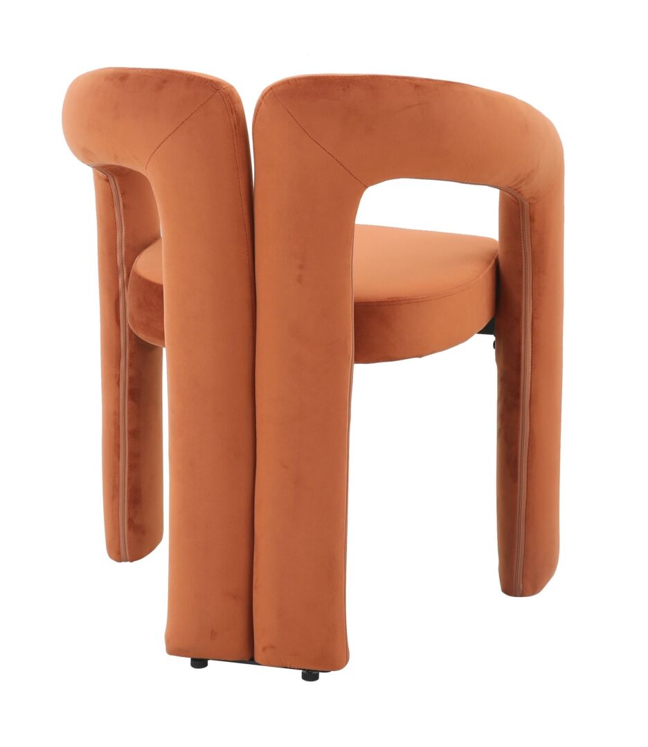 Eetkamerstoel Loter Velvet Oranje - Afbeelding 7