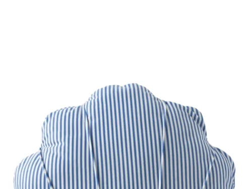 Kussenhoes Vaunsena blauw-wit gestreept, compact 30 x 37 cm, strak polyester design