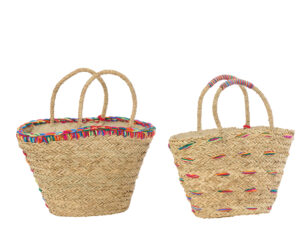 Woonaccessoire Flaasis Zeegras Meerkleurig - Set van 2