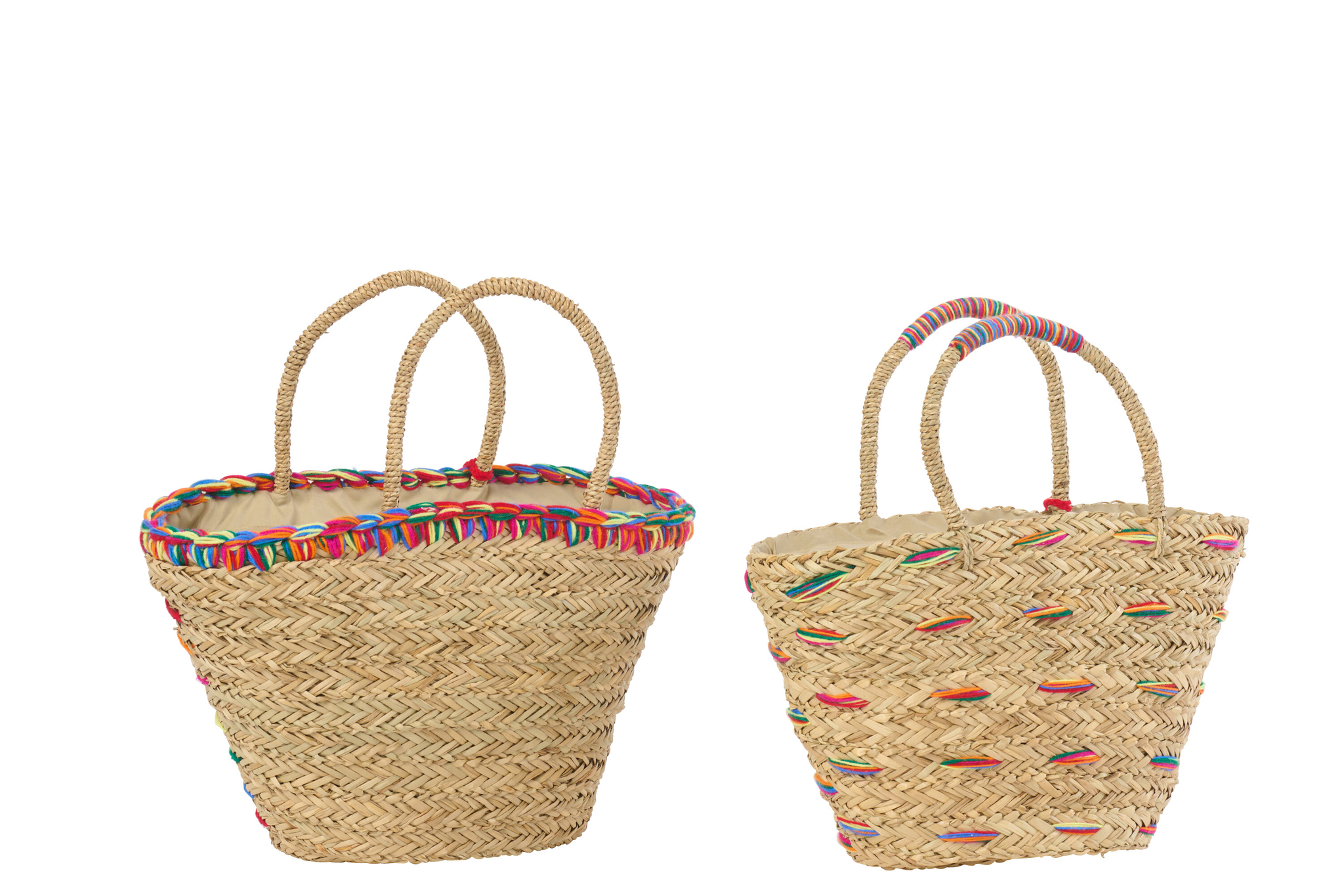 Woonaccessoire Flaasis Zeegras Meerkleurig - Set van 2