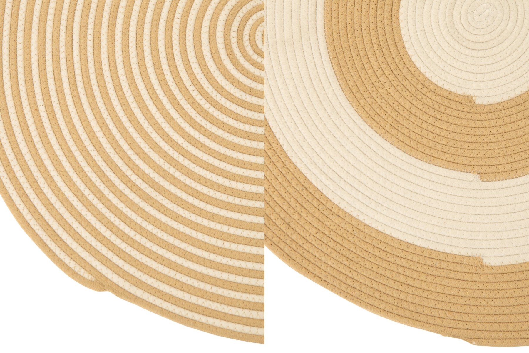 Vloerkleed Prievir Naturel 80x80 cm - Set van 2