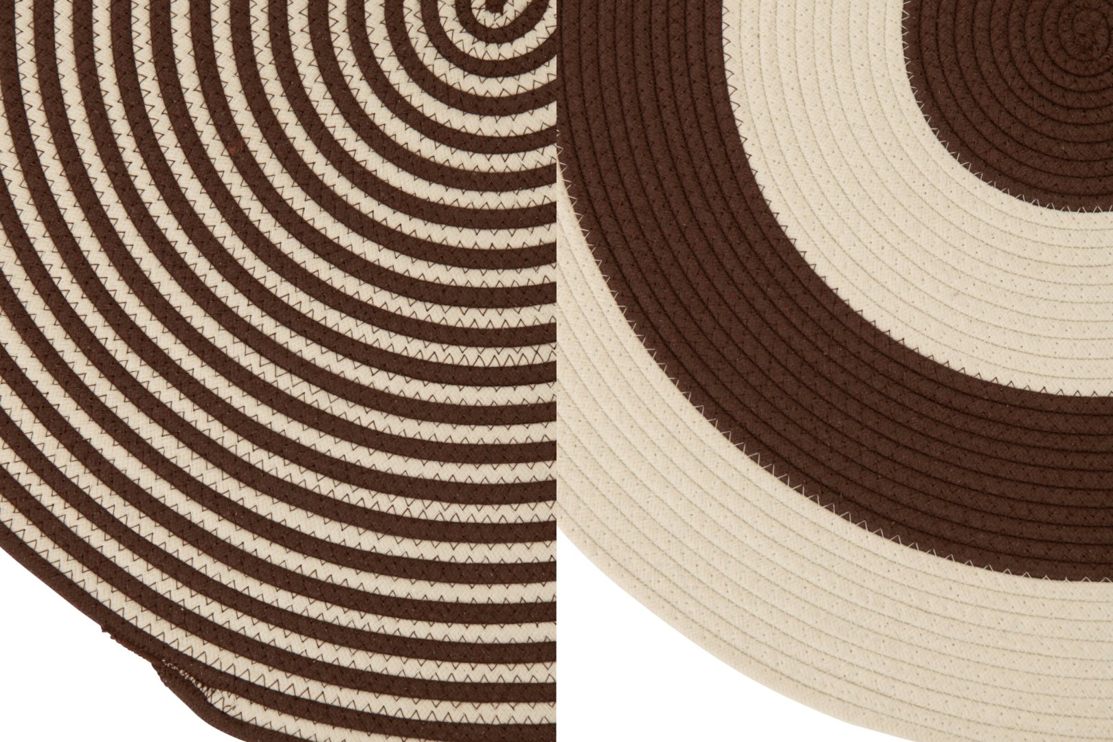 Vloerkleed Slavio Zwart 80x80 cm - Set van 2