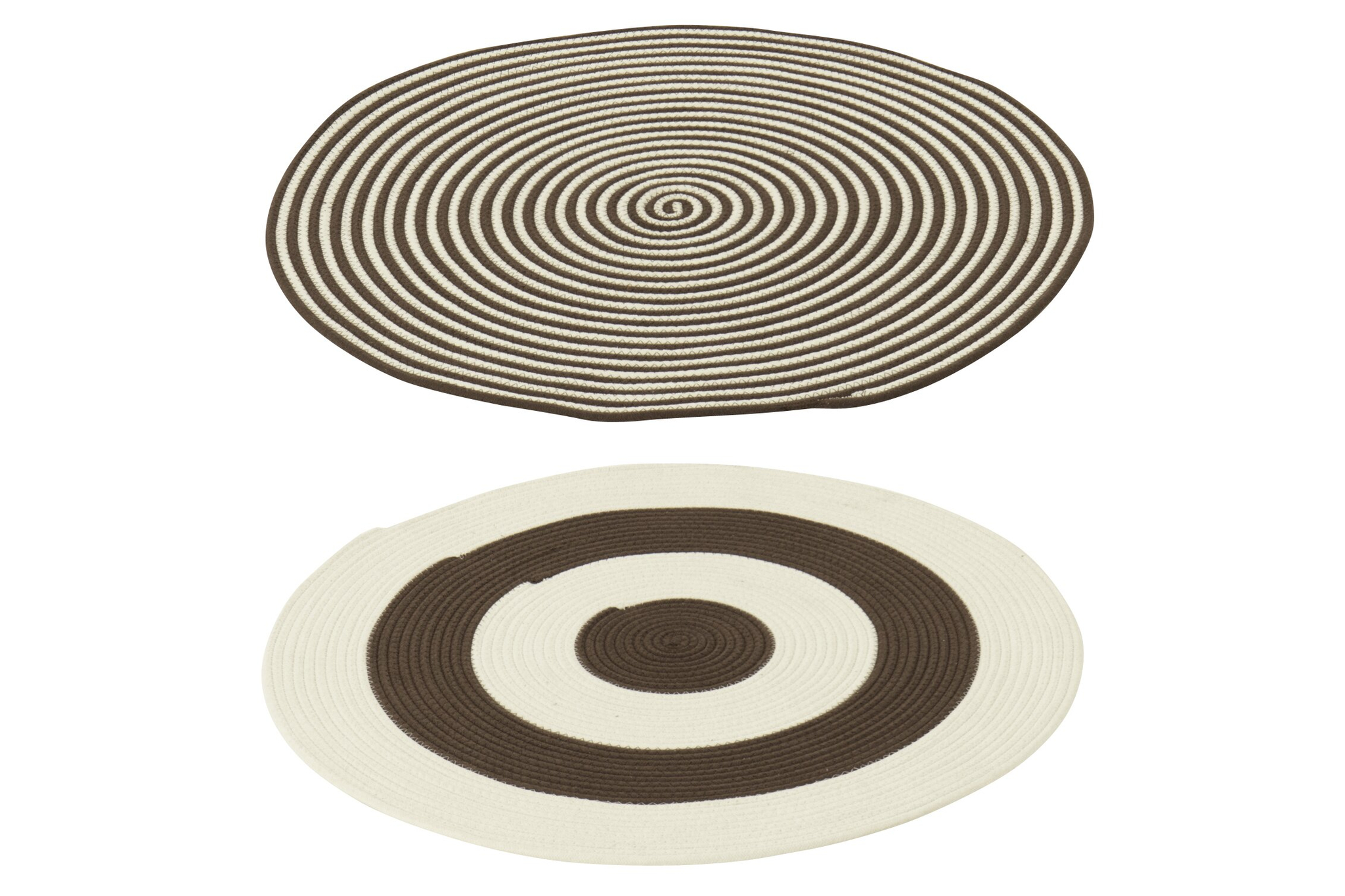 Vloerkleed Slavio Zwart 80x80 cm - Set van 2 - Afbeelding 2
