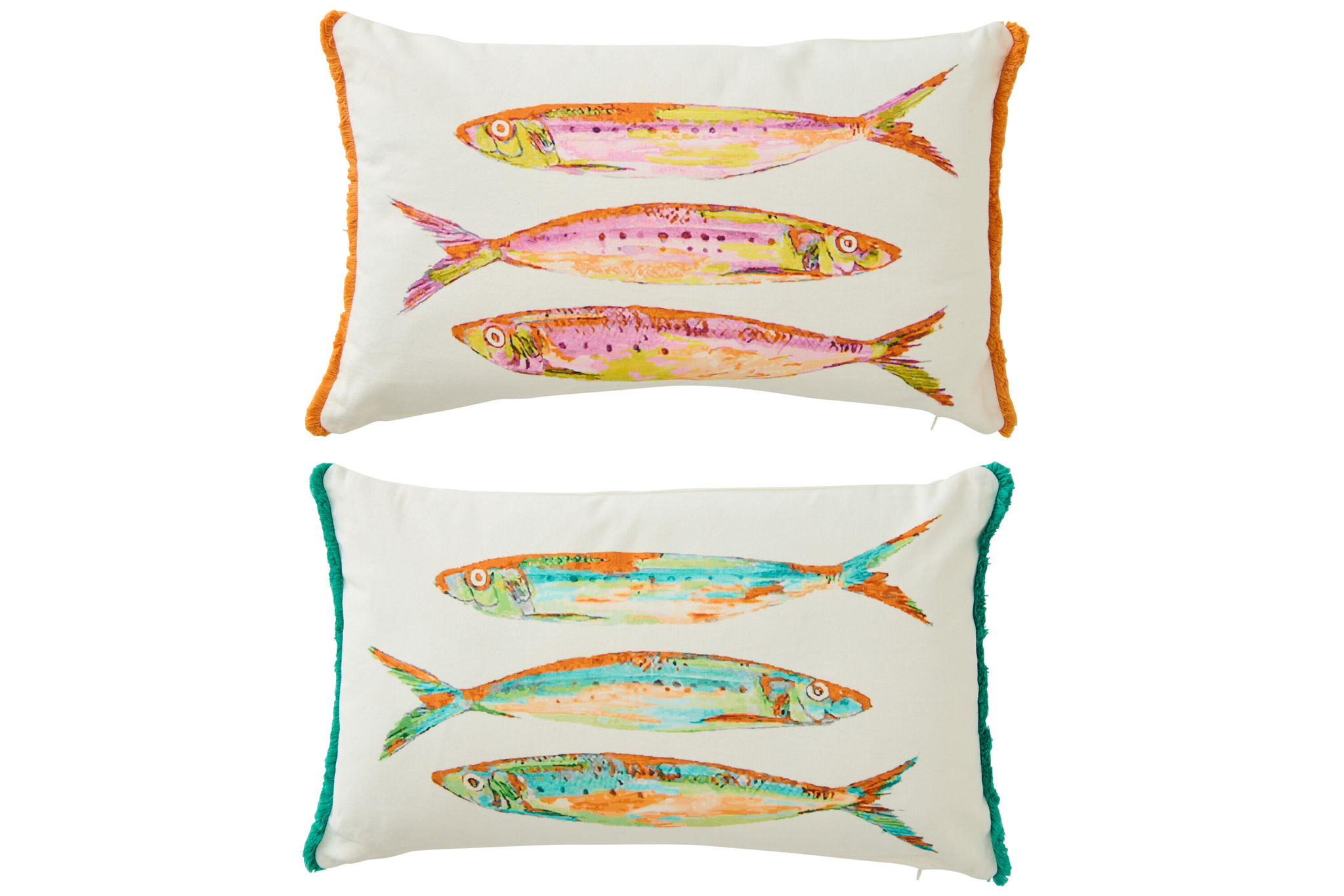 Kussen Henona Meerkleurig 50x30 cm - Set van 2 - Afbeelding 5