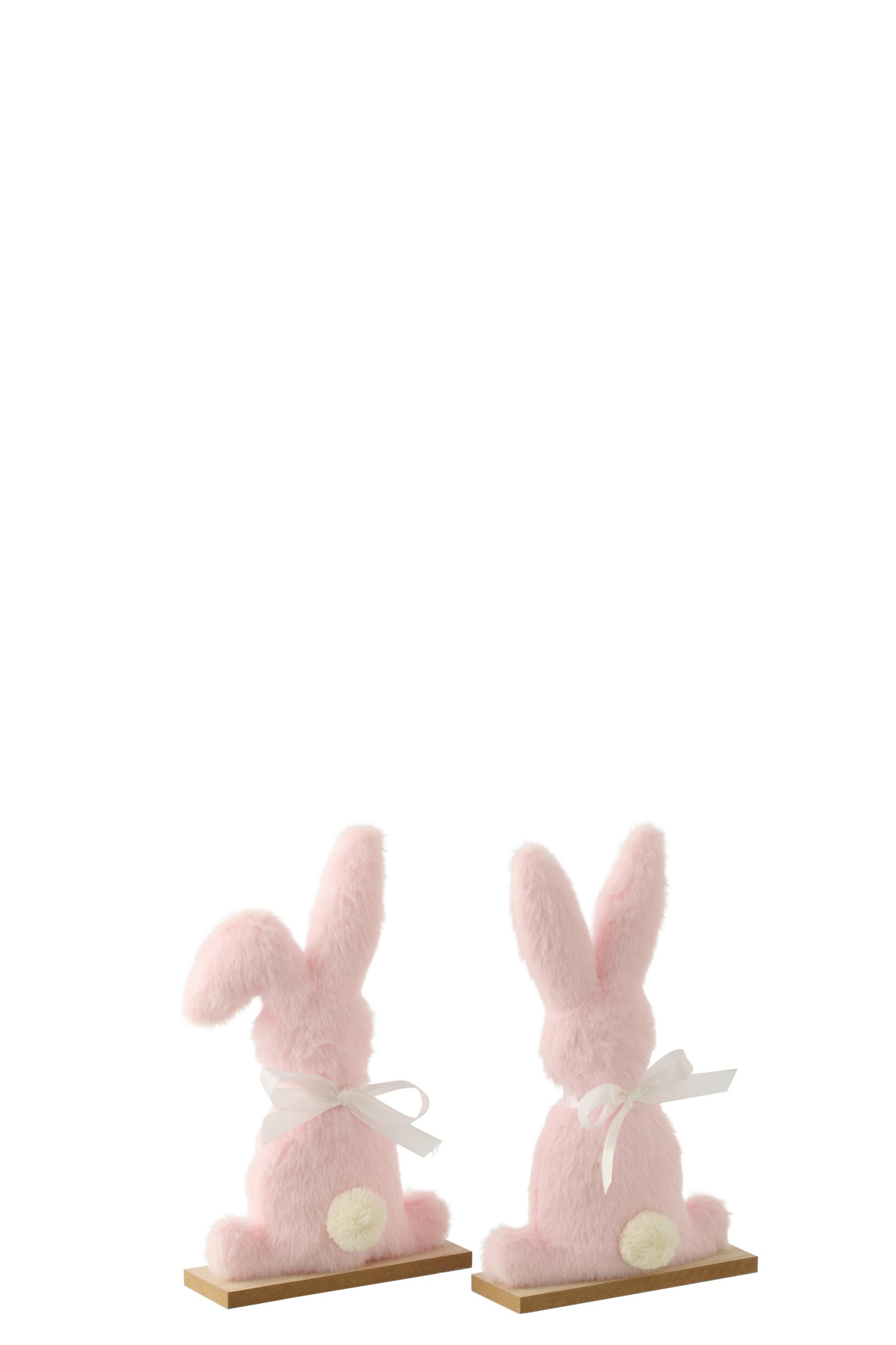 Decoratiefiguur Murand Polyester Roze H23 cm - Set van 2