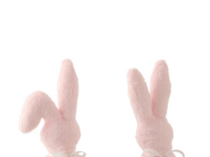 Decoratiefiguur Boolane Polyester Roze H39 cm - Set van 2