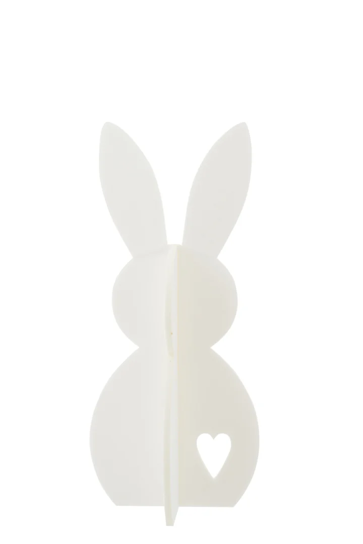 Decoratiefiguur Raalel Vilt Wit H48 cm - Afbeelding 2