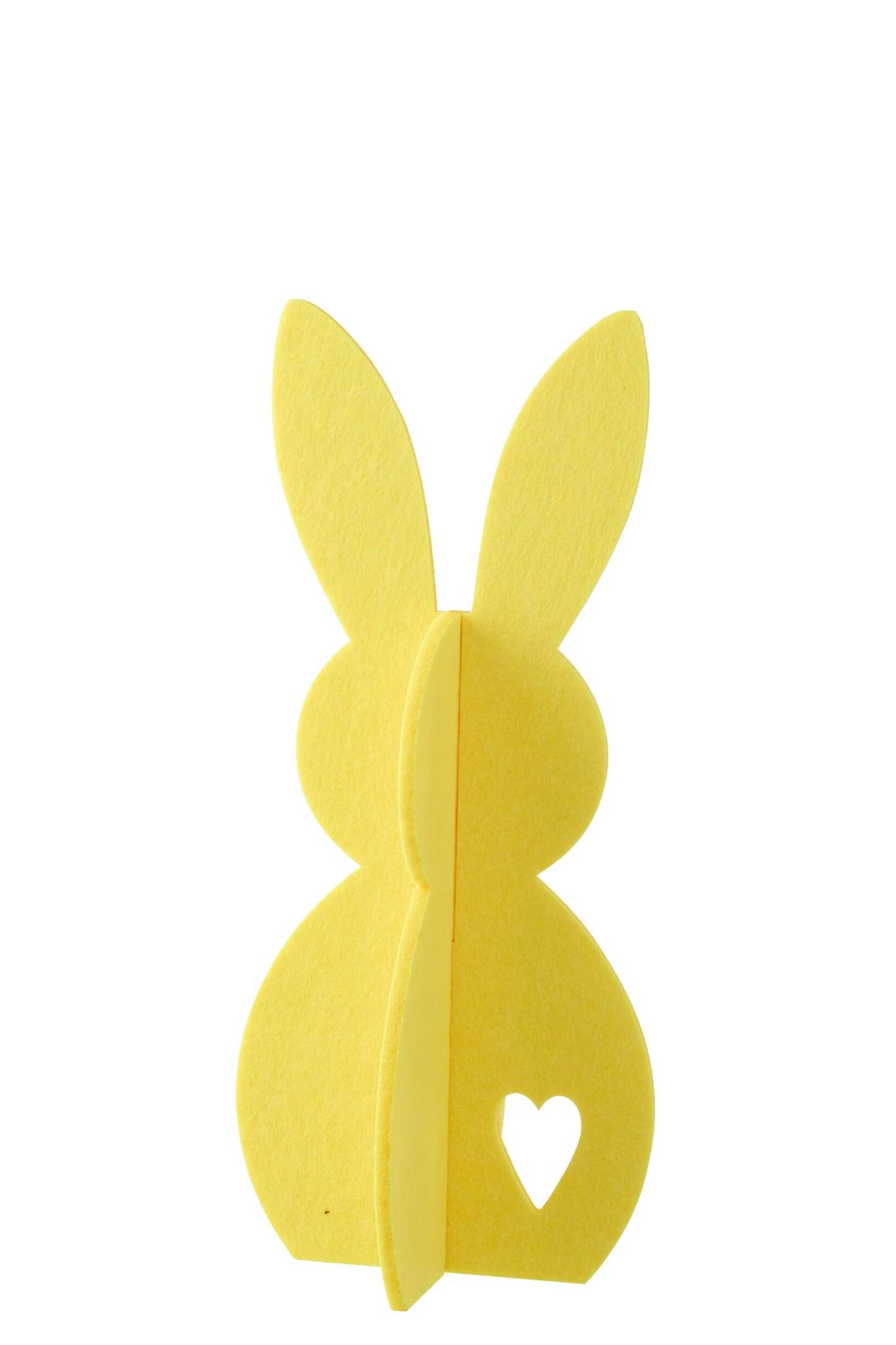 Decoratiefiguur Parrin Vilt Geel H48 cm - Afbeelding 2