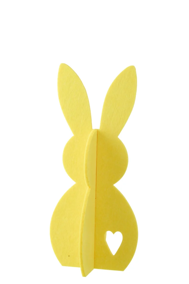 Decoratiefiguur Parrin Vilt Geel H48 cm - Afbeelding 2