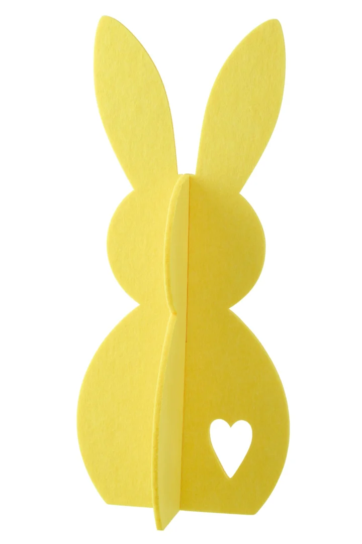 Decoratiefiguur Fleesson Vilt Geel H60 cm - Afbeelding 2