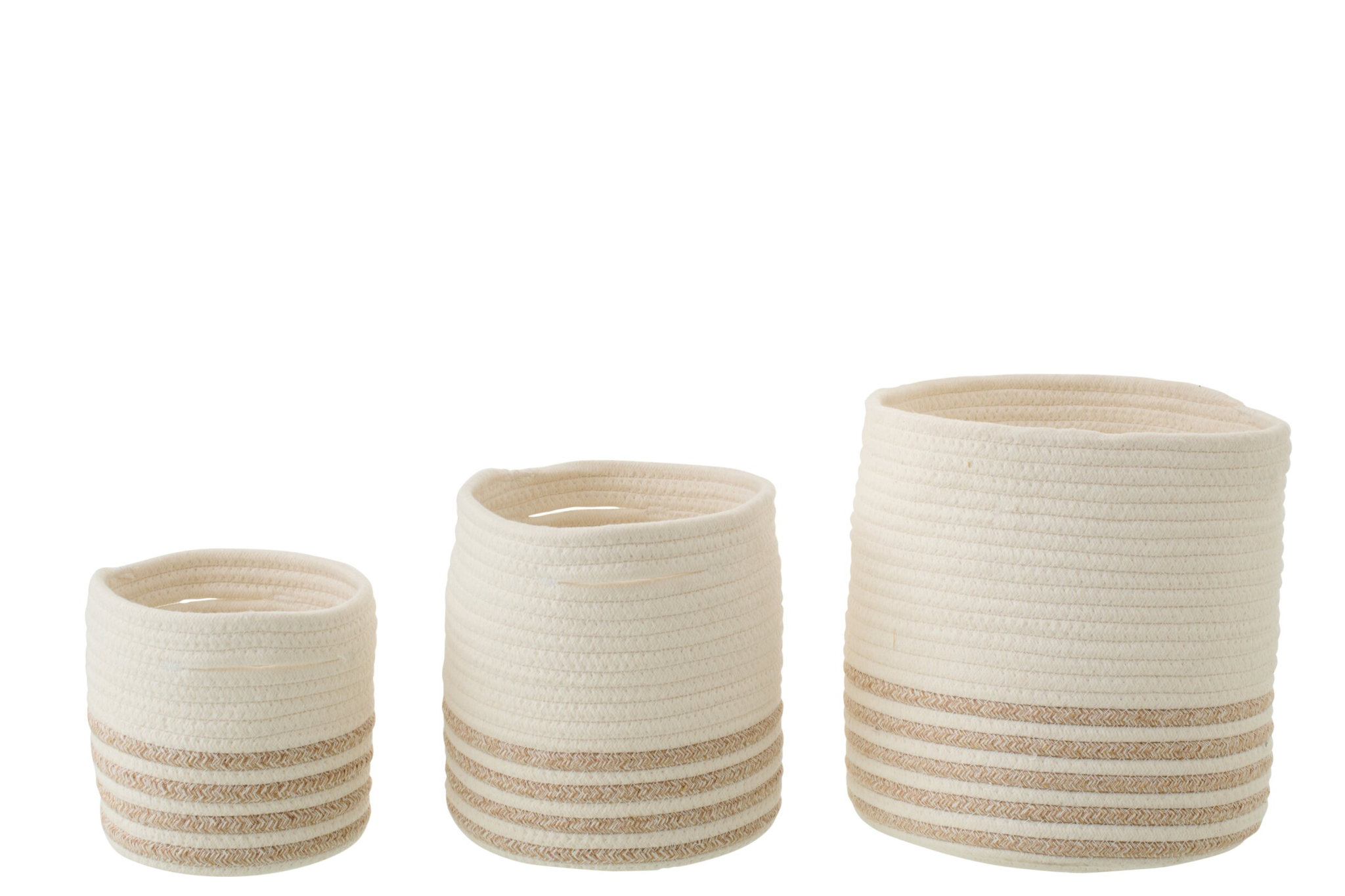 Mand Fleemane Polyester Wit - Set van 3