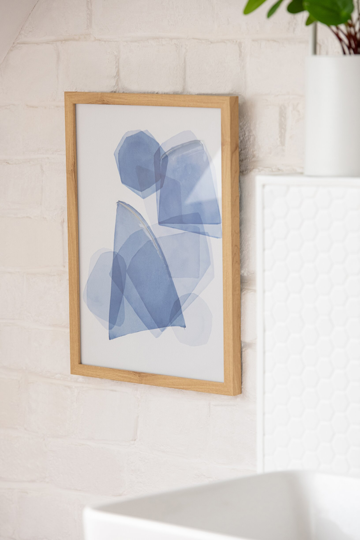 Beeld Halvor Polystyreen Blauw - Set van 2 - Afbeelding 3