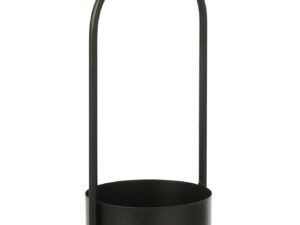 Bloempot Juskek Metaal Zwart H42 cm