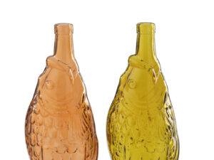 Decoratie Nollen Glas Oranje - Set van 2