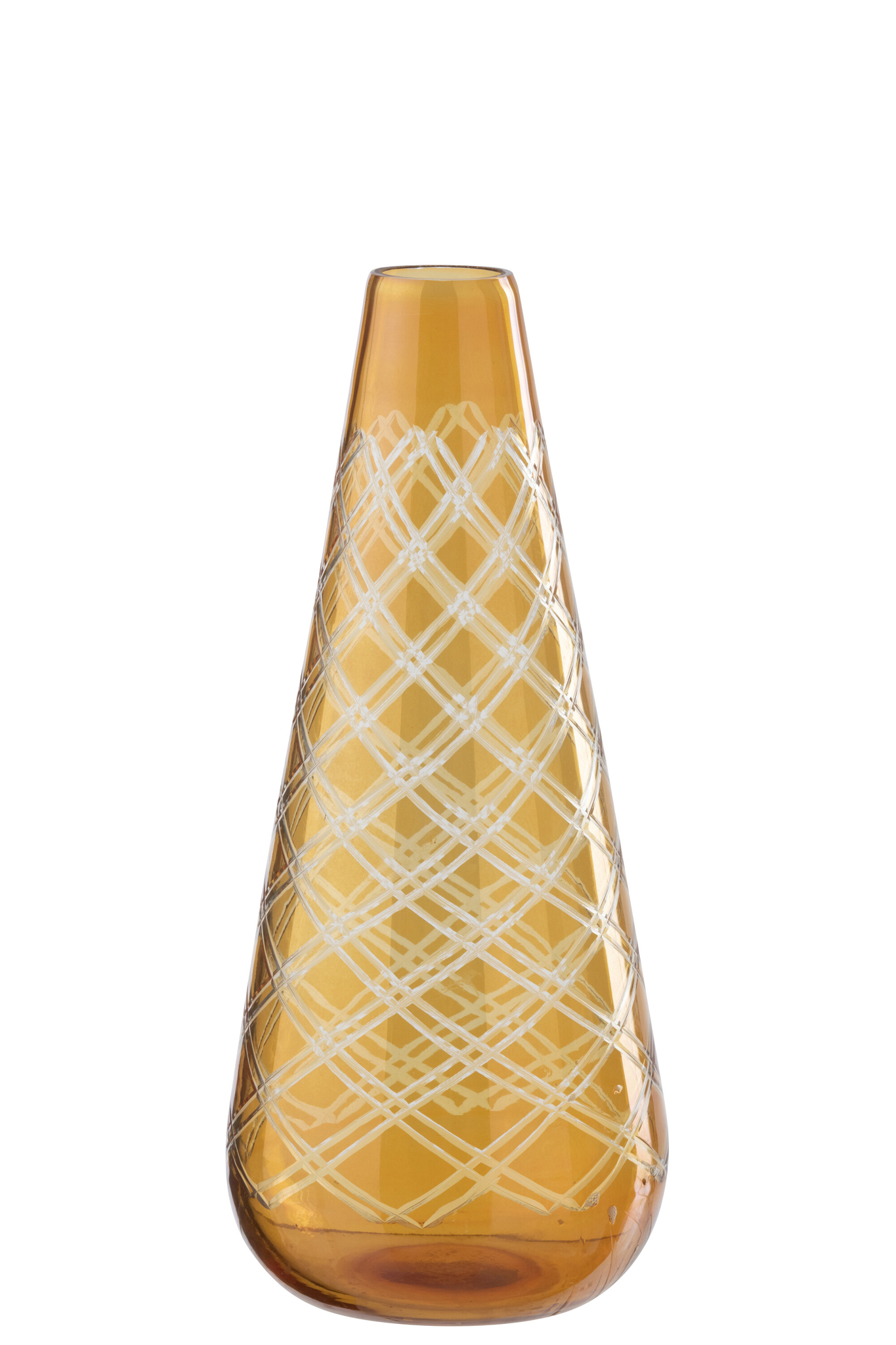 Vaas Skivea Glas Goud H36 cm - Afbeelding 3