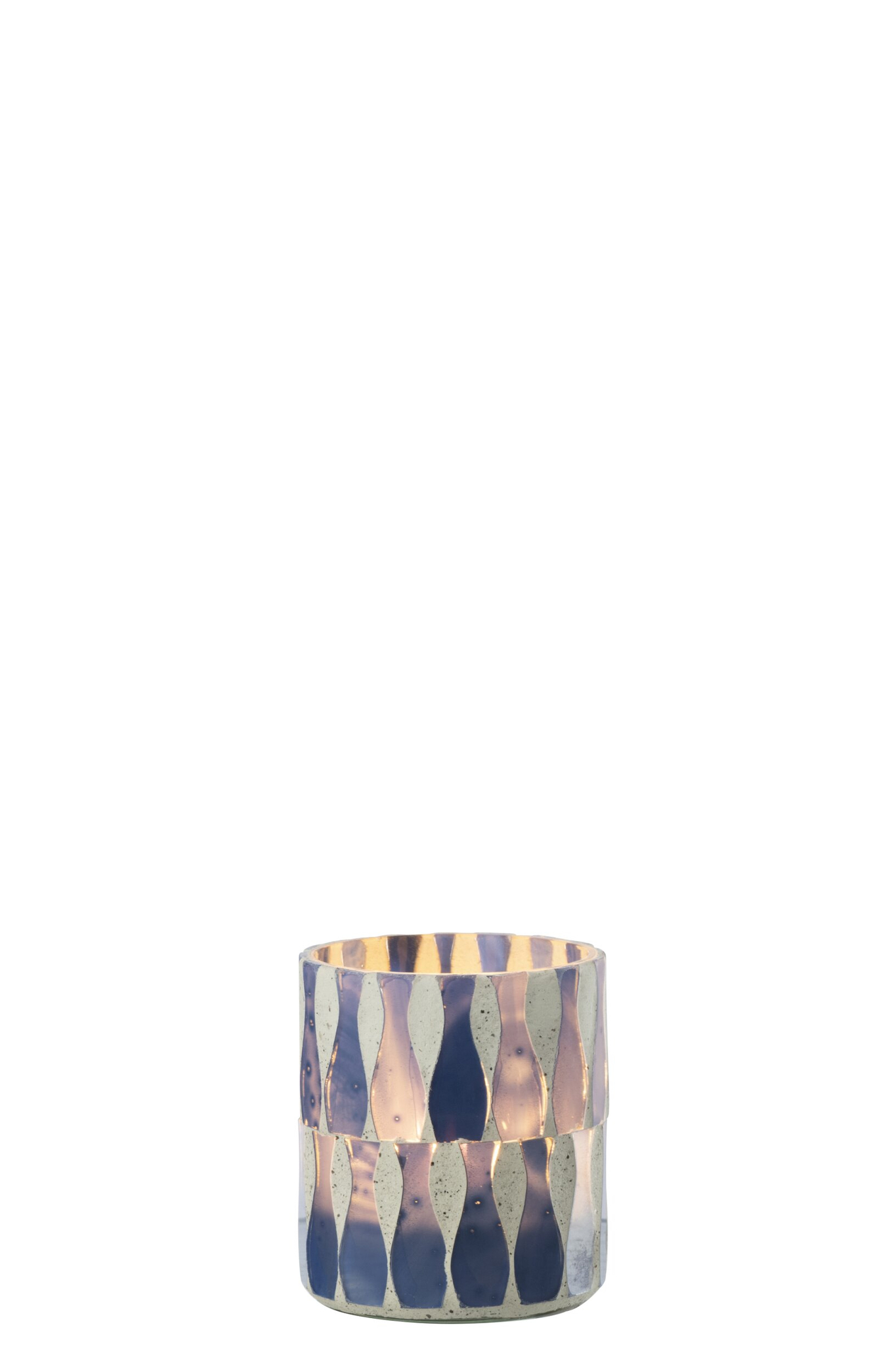 Kaarsenhouder Zeely Glas Blauw