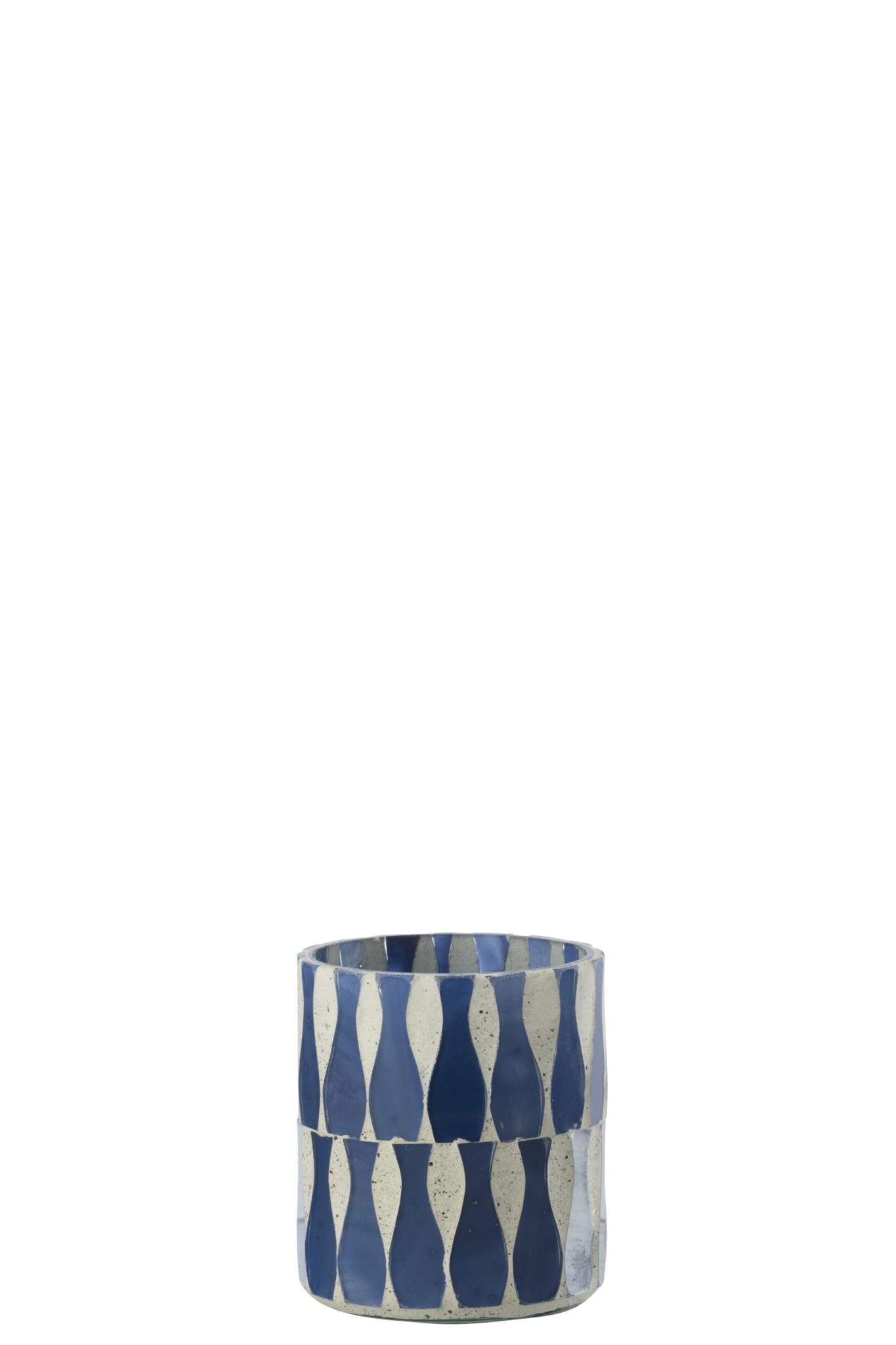 Kaarsenhouder Zeely Glas Blauw - Afbeelding 3