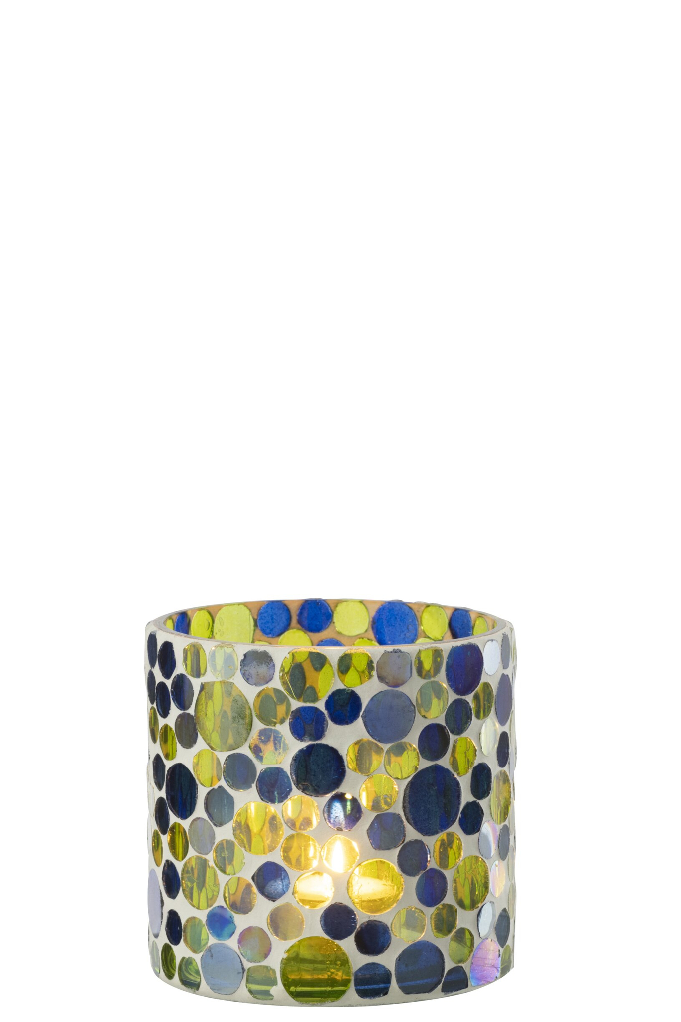 Kaarsenhouder Jautal Glas Blauw