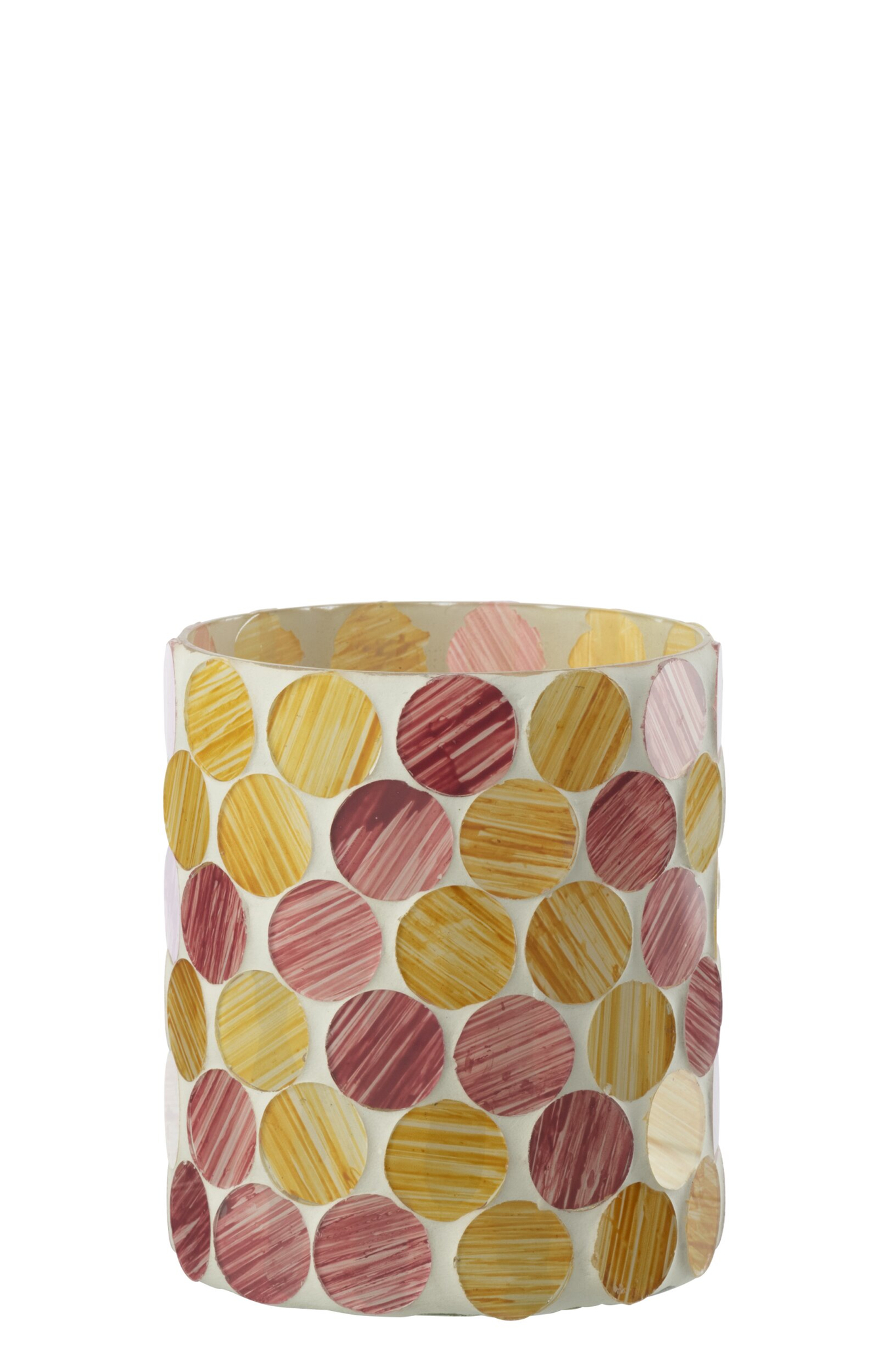 Kandelaar Goondir Glas Wit H12,5 cm - Afbeelding 6