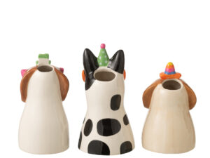 Vaas Keiban Keramiek Meerkleurig H22,5 cm - Set van 3