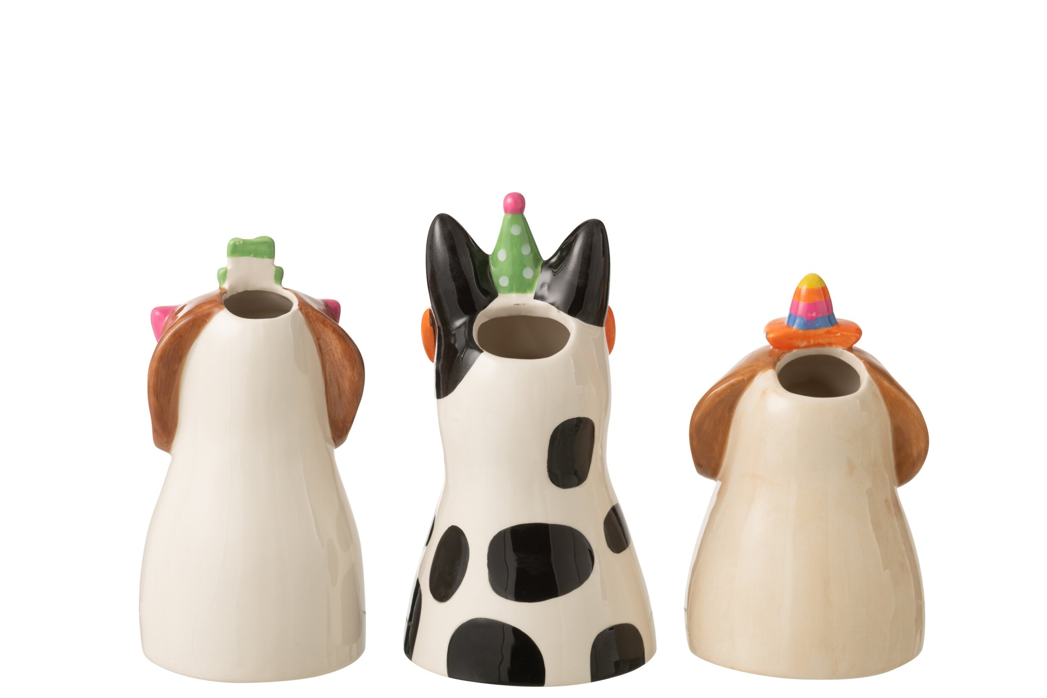 Vaas Keiban Keramiek Meerkleurig H22,5 cm - Set van 3