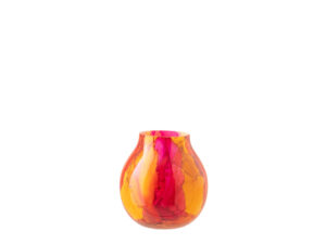 Windlicht Tirnello Glas Oranje H16 cm