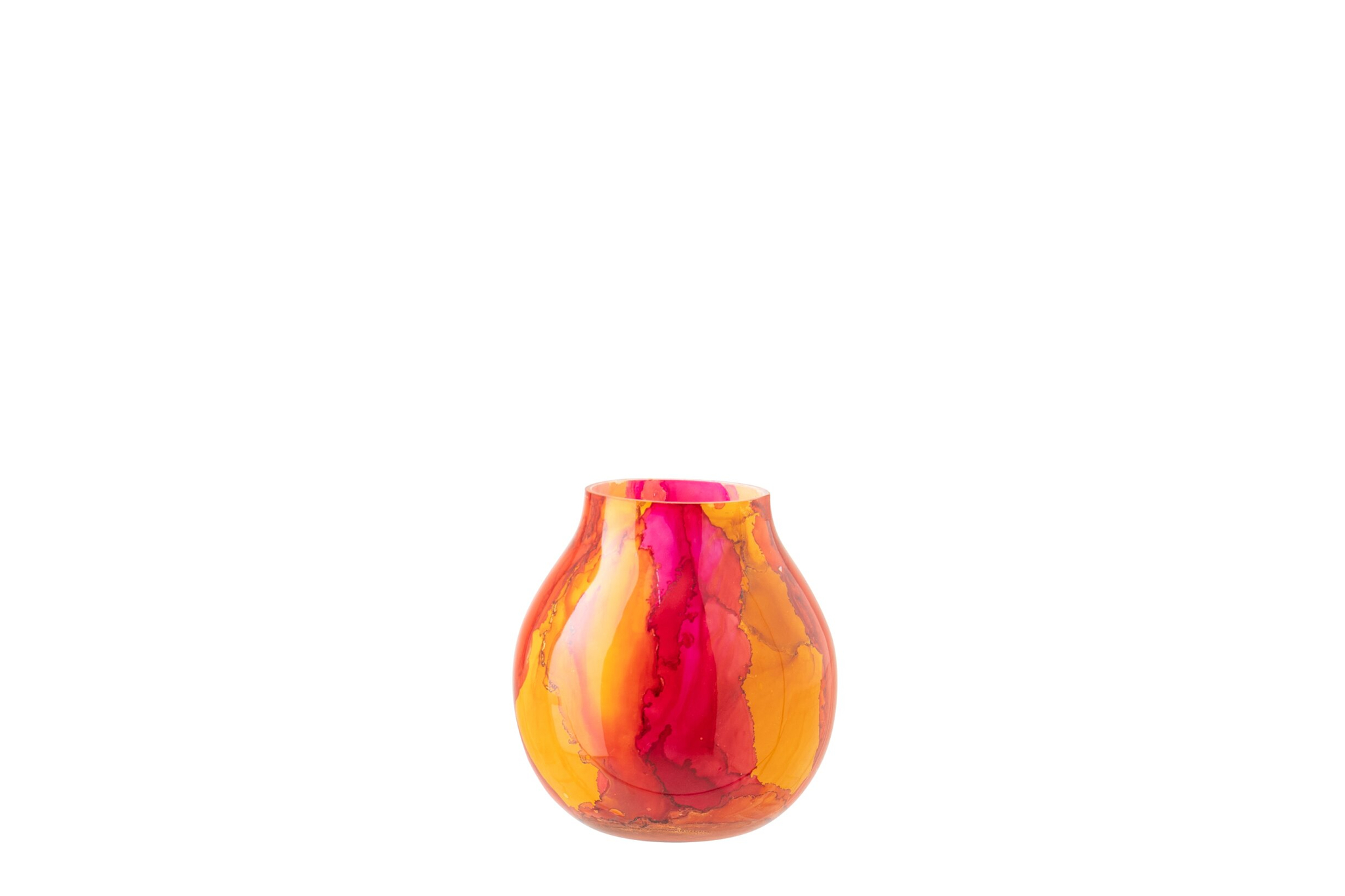 Windlicht Tirnello Glas Oranje H16 cm