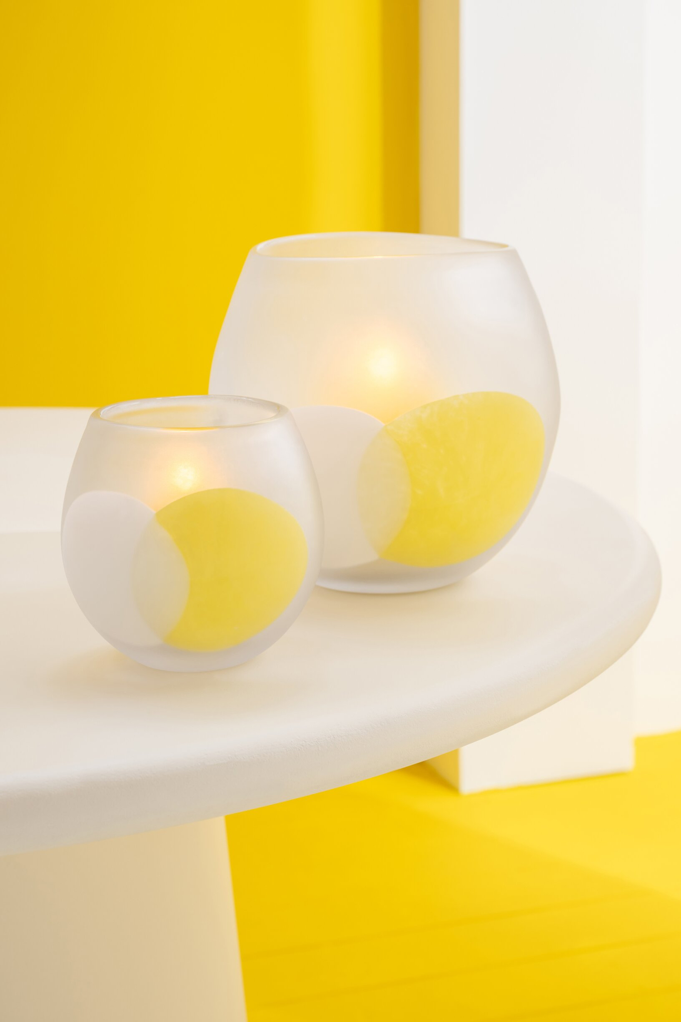 Windlicht Skoomio Glas Wit H14 cm