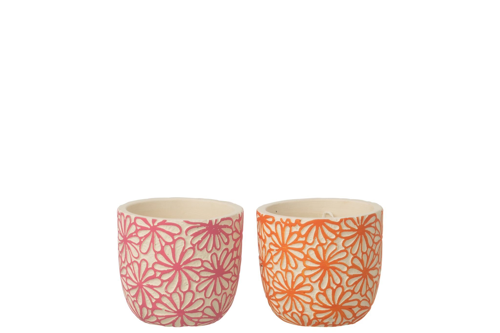Bloempot Haakol Terracotta Roze H11 cm - Set van 2