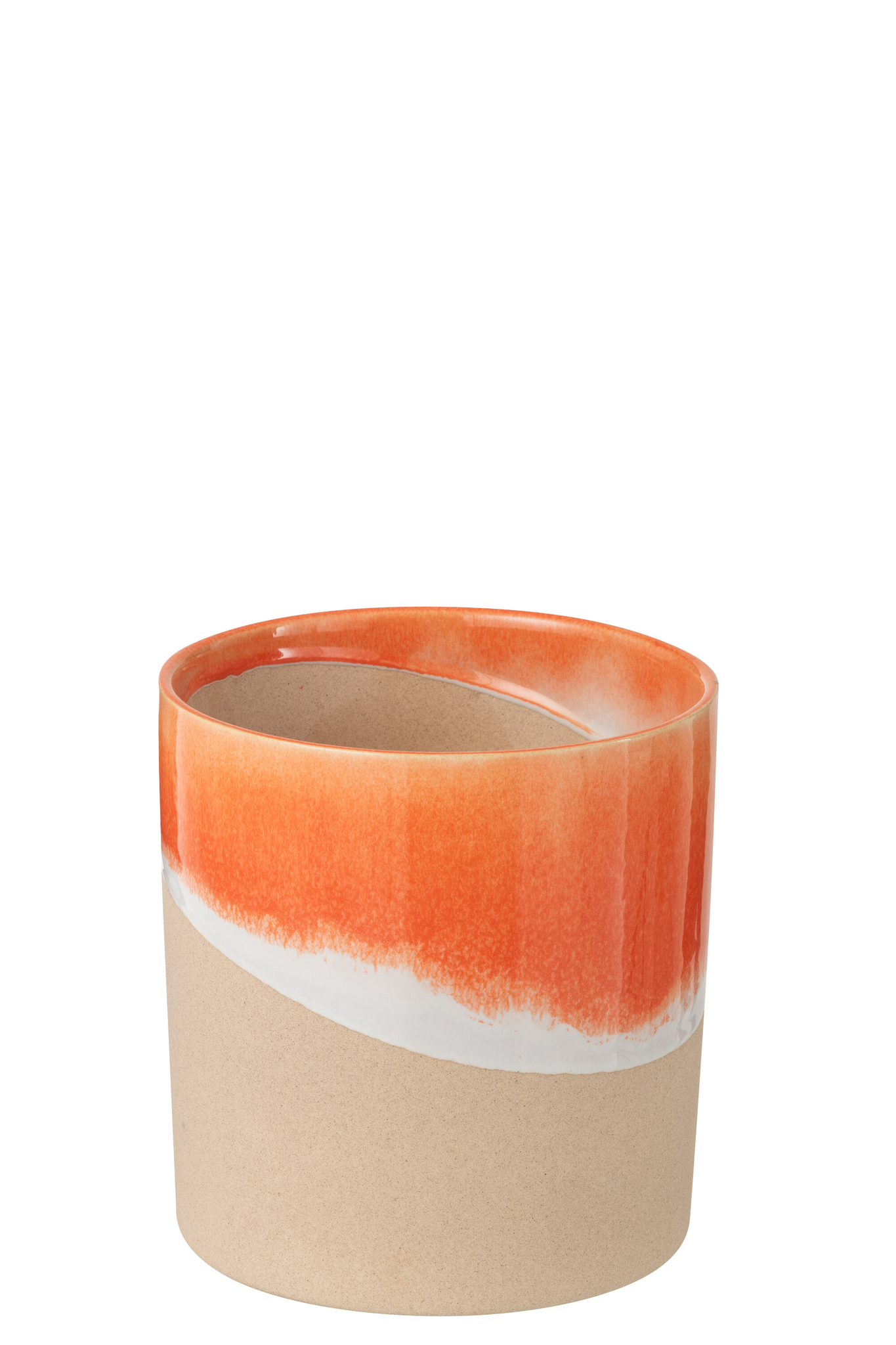 Kleivaas Moorano Klei Oranje H21 cm - Afbeelding 2