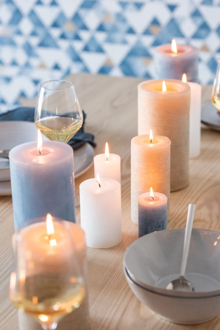 Cilinderkaars Brasso Blauw - Afbeelding 2
