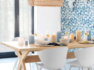 Cilinderkaars Praardun Blauw