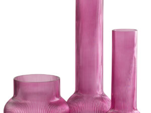 Vaas Gildel Glas Roze H50 cm