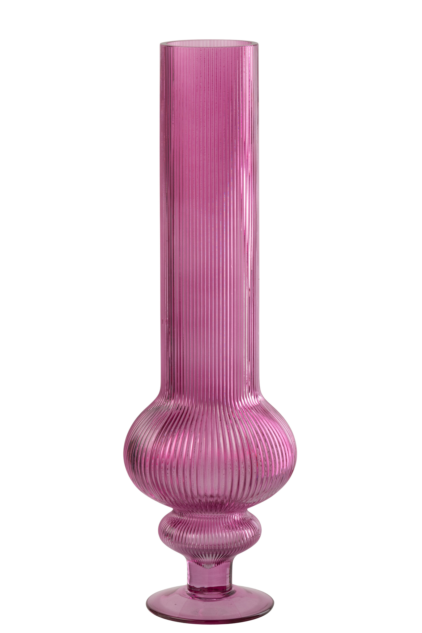 Vaas Gildel Glas Roze H50 cm - Afbeelding 3