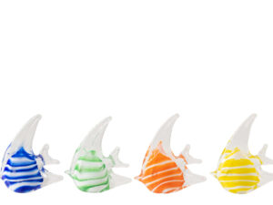 Decoratiefiguur Laadoro Glas Meerkleurig - Set van 4