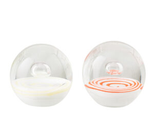Presse-papier Grienand Glas Oranje - Set van 2