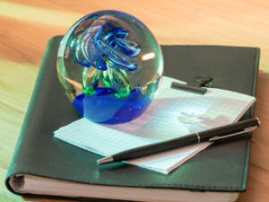 Presse-papier Neerrira Glas Blauw - Set van 2