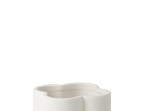 Bloempot Feeris Klei Wit H16 cm