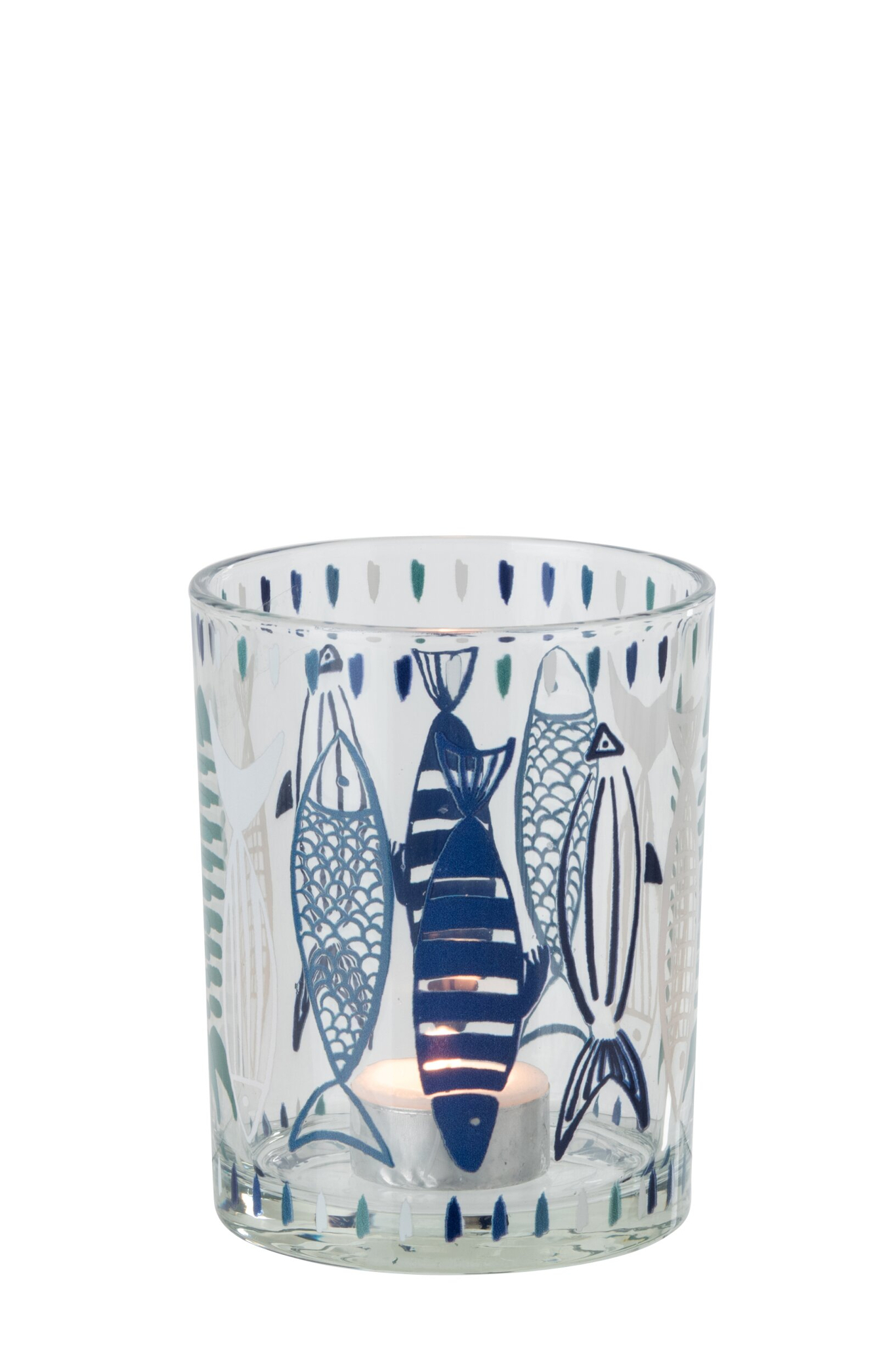 Waxinelichthouder Zolter Glas Wit