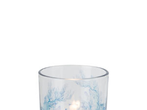 Waxinelichthouder Baundesta Glas Blauw