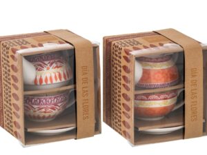 Kopje Skarnik Keramiek Paars - Set van 2