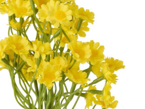 Kunstbloem Skerdan Stof Wit - Set van 2