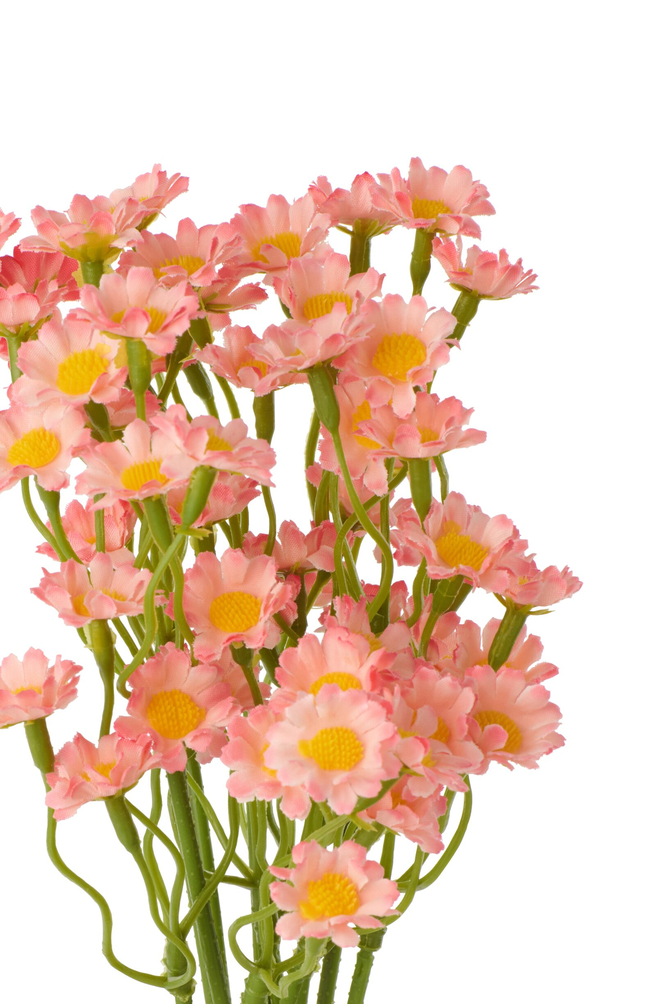 Kunstbloem Vemmira Stof Wit - Set van 2