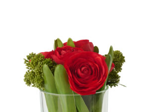 Vaas Arras Stof Rood H21 cm