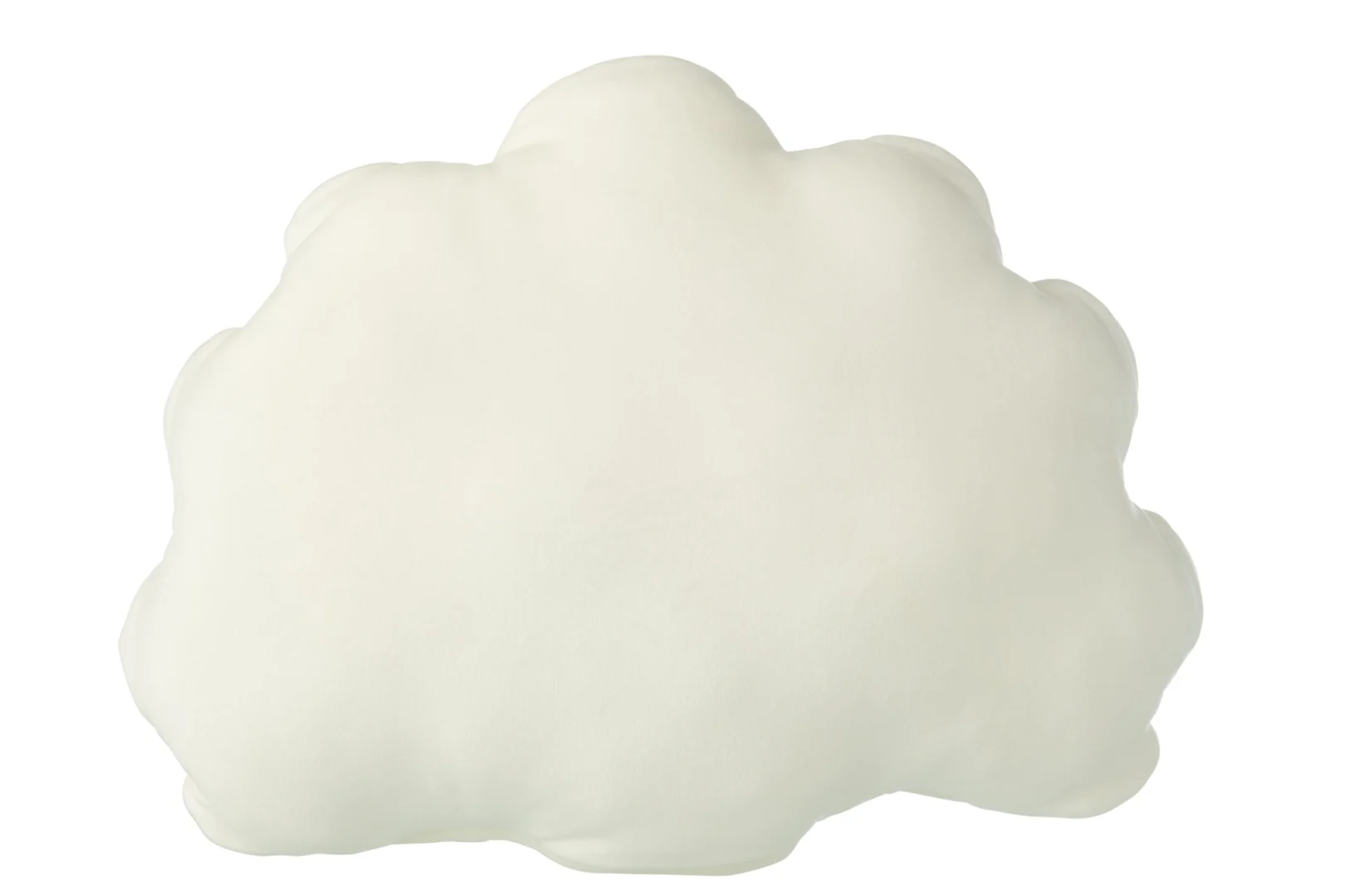 Wit Kinderkussen Baunsin in wolkvorm, compact en zacht voor de kinderkamer, 37 x 30 cm