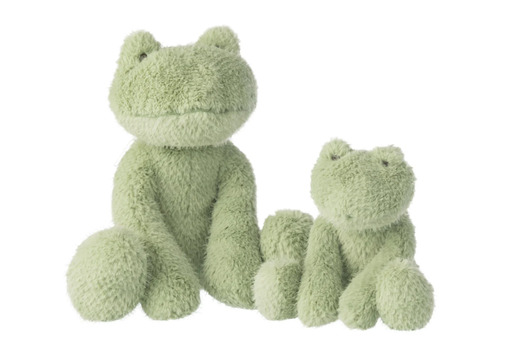 Decoratiefiguur Jullo groen polyester, speels zacht dierenfiguur H30 cm