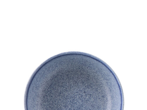 Kom Greellane Steen Blauw: compacte blauwe steengoed schaal met elegante, rustige afwerking