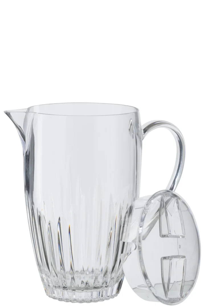 Acrylkan Caaltor Transparant met deksel, helder acryl en compact modern design
